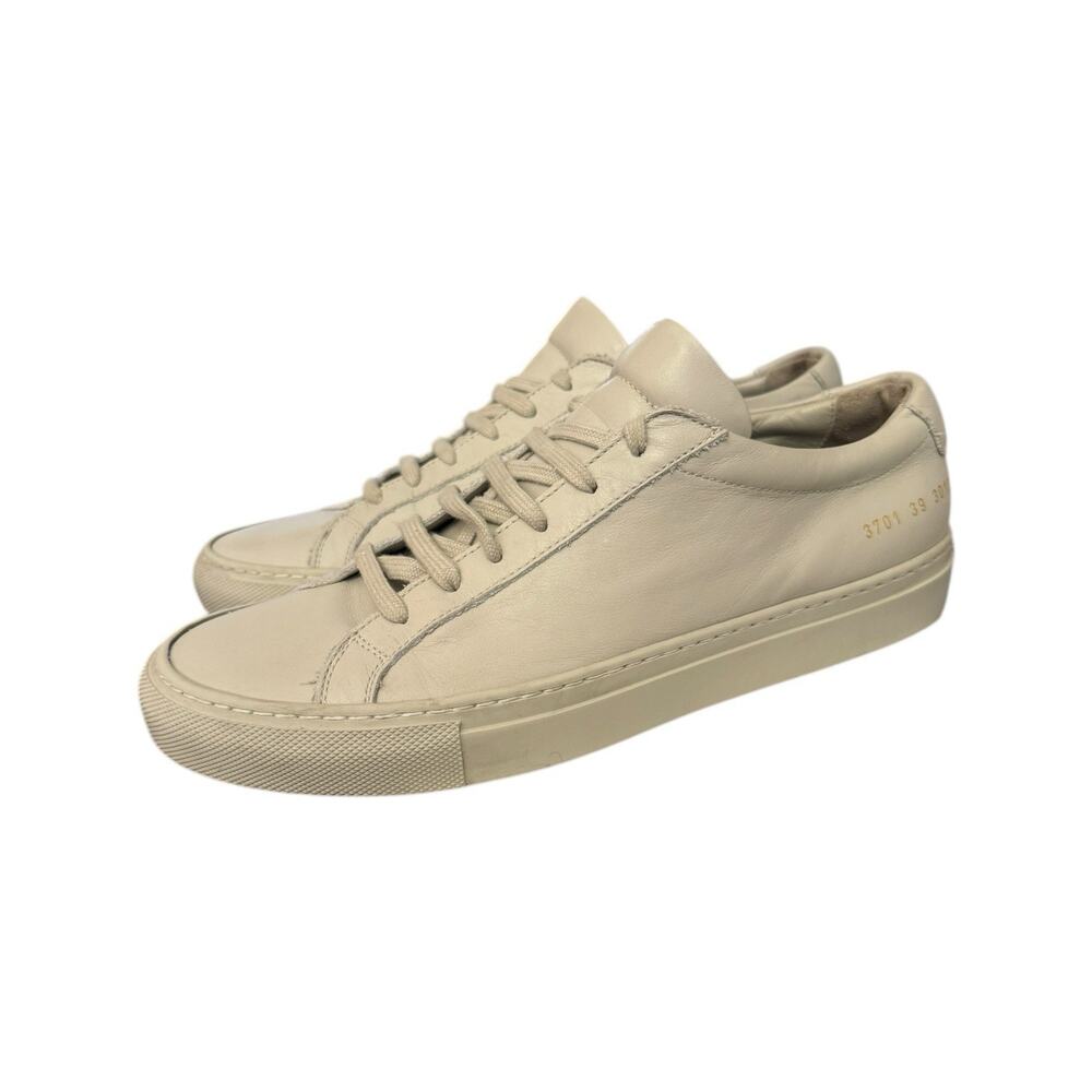 Woman by Common Projects Leather Achilles Trainers Sneakers Size 39 - Picture 3 of 11